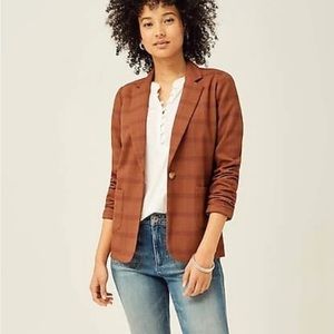 J. Jill Mendocino Plaid Blazer NWT X- Small